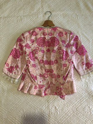 Traje de valenciana rosa