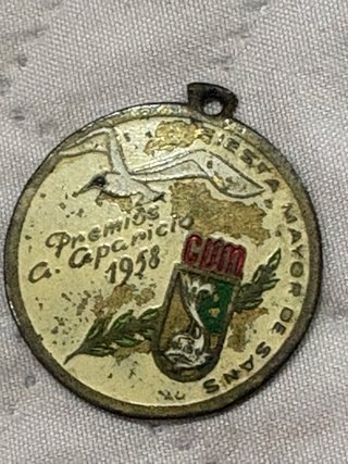 Medalla Trofeo Aparicio 1958 Natación
