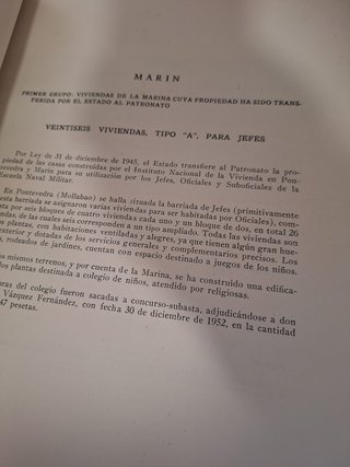 Memoria Patronato Casas de la Armada 1946-1954