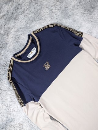 SikSilk Camiseta Manga Larga Gris Ajustada Stre XS
