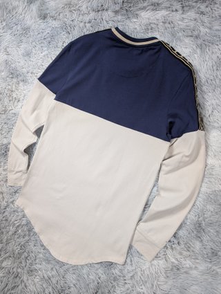 SikSilk Camiseta Manga Larga Gris Ajustada Stre XS