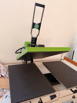 Plancha textil DTF y Sublimación