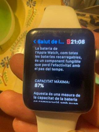 Apple Watch Series 3 42mm Plata 87% Batería