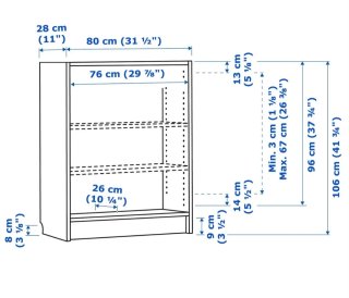 Librería Billy IKEA Efecto Roble