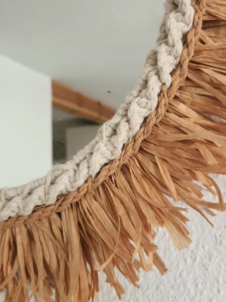 Espejo Decorativo Redondo artesanal