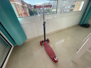 Patinete Kinskate 3 ruedas rojo