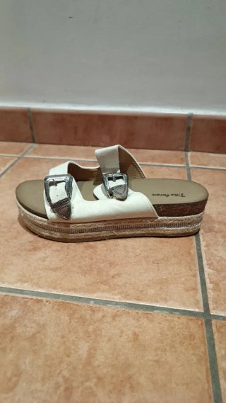 Sandalias de Plataforma con Esparto