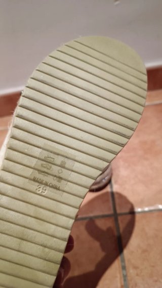 Sandalias de Plataforma con Esparto