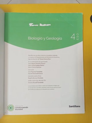 Biología y Geología Andalucía. 4o ESO
