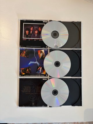 Lote 5 CDs Metallica: Kill 'Em All, Ride...