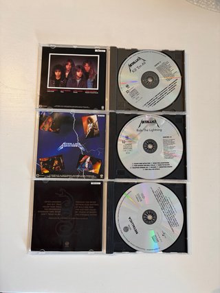Lote 5 CDs Metallica: Kill 'Em All, Ride...