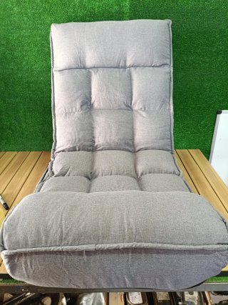 COSTWAY Silla de Suelo Plegable y Ajustable, Gris
