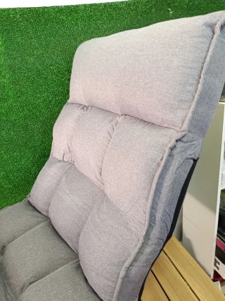 COSTWAY Silla de Suelo Plegable y Ajustable, Gris