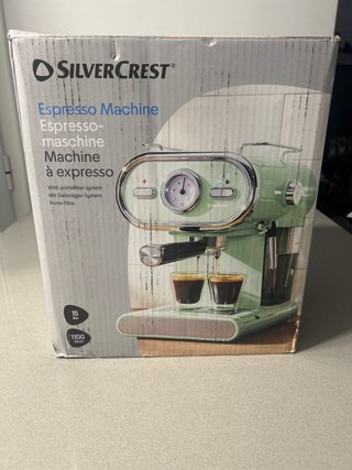 Cafetera Espresso SilverCrest Verde