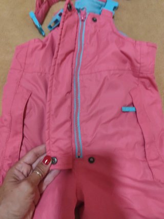 Pantalón de esquí para bebé rosa