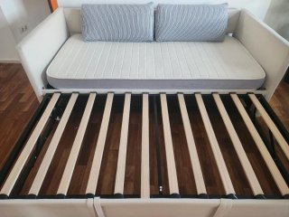 Sofá Cama Blanco incluye 2 colchones