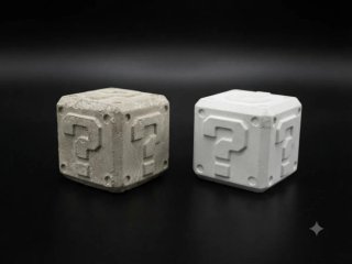 Fermaporte Cubo Super Mario Bros gesso o cemento