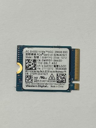 SSD NVMe 256GB PCIe Gen3 x4