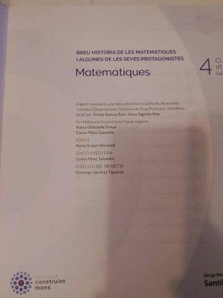 llibre matemàtiques 4t
