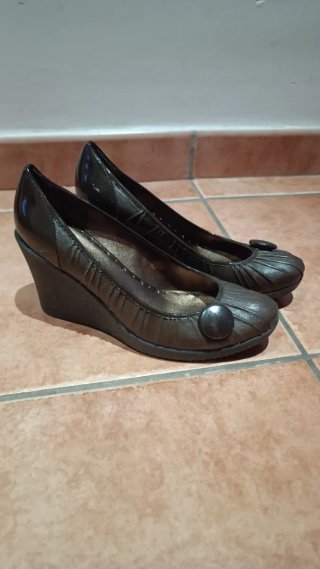 Zapatos de Tacón Marrones Talla 39