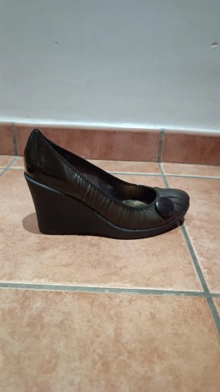 Zapatos de Tacón Marrones Talla 39