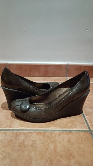 Zapatos de Tacón Marrones Talla 39