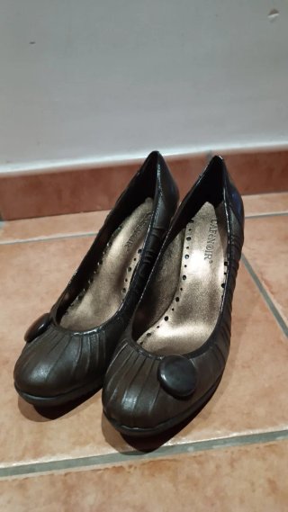 Zapatos de Tacón Marrones Talla 39