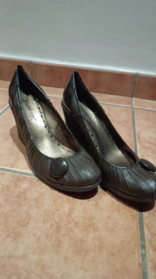 Zapatos de Tacón Marrones Talla 39