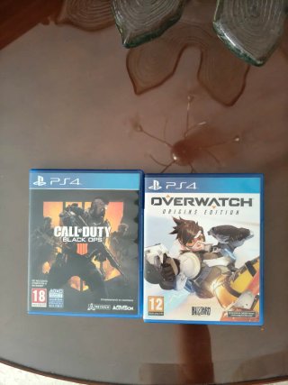 2 Juegos PS4: Overwatch y Call of Duty Black Ops 4