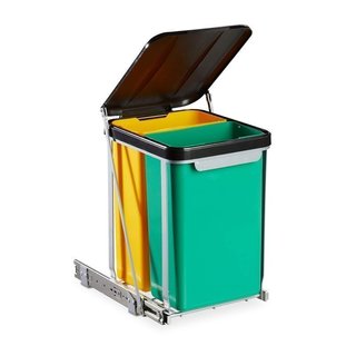Cubo basura Relaxdays 2 compartimentos