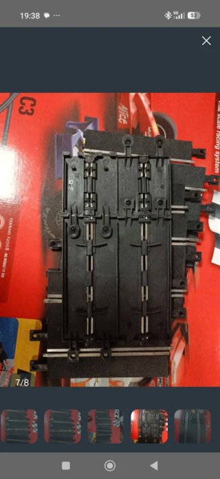 6 Rectas Scalextric 175mm 1/32