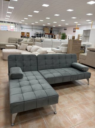 Sofá cama gris - Chaiselongue Nuevo.