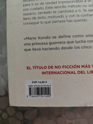 Libro La magia del orden Marie kondo