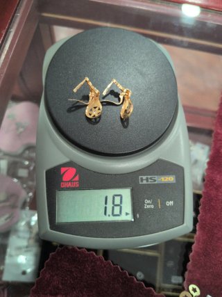 Pendientes Oro 18k Largos Vintage - Nuevos