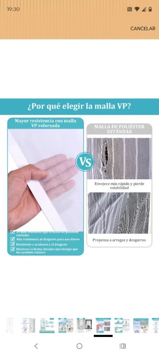 Mosquitera magnética 80x200 cm