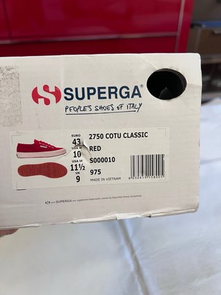 Superga 2750 Cotu Classic rojas 43