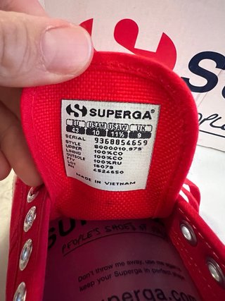 Superga 2750 Cotu Classic rojas 43