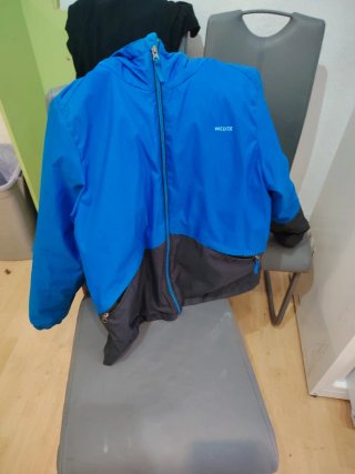Chaqueta infantil Wedze azul y negro de 14 años