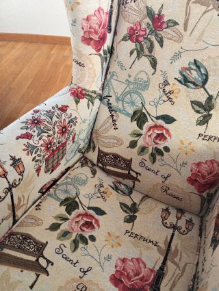 Butaca Unipersonal Estampado Floral