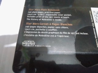 Star Wars Moleskine edición limitada año 2011