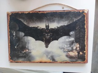 Cuadro Decorativo de Batman con cuerda para colgar