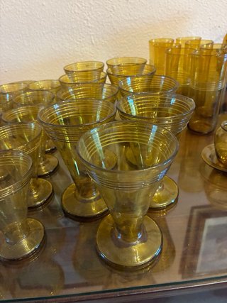 Cristalería Duralex Vintage Ámbar