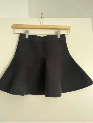 Minifalda de punto negra