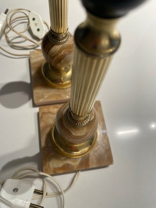 2 Pies de Lámpara de Mesa Vintage