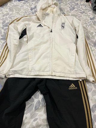 Chándal Real Madrid Adidas Blanco y Negro