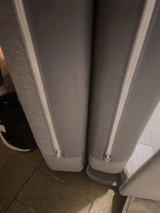 Sofá Cama IKEA Gris Tela