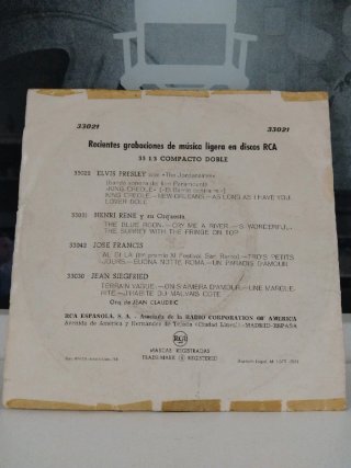 Vinilo EP Elvis Presley - King Creole (1961)