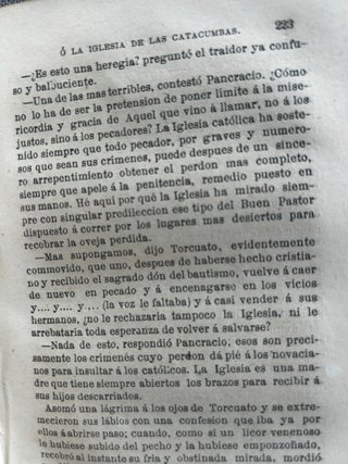 Fabiola o la Iglesia de Catacumbas 1878 - Wiseman