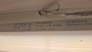 2 Regletas Fluorescentes TL2001 T5 4200K