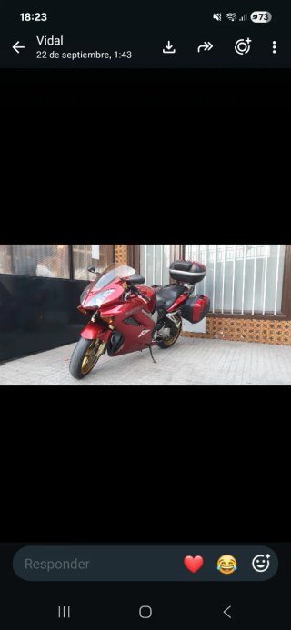 Honda VFR 800 VTEC Granate y Dorada